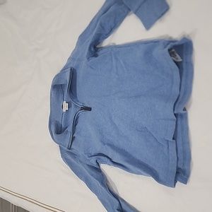 Boys blue quarter zip pullover